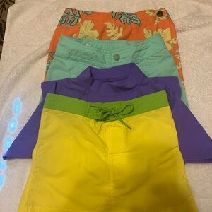 EUC- Girls summer swim lot. Columbia and Lands’ End. Sz 5 & 7
